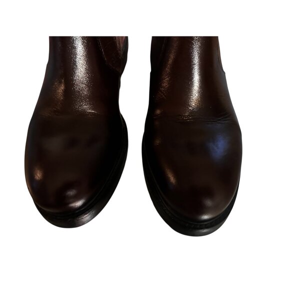 Jeffrey Campbell Edmond Chelsea Booties Women 8 Brown Real Leather Zipper Classi - Picture 7 of 16